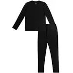 Fruit of the Loom Boys' Performance Baselayer Thermal Underwear Set, Black, 10/12