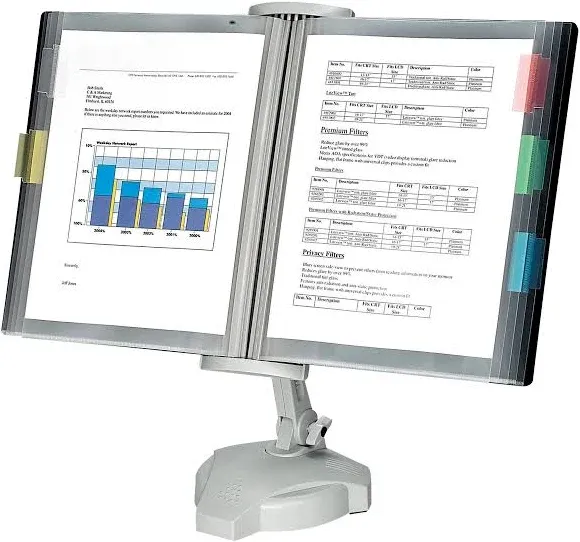 Fellowes 22300 Desktop Reference Rack,W8d Base,21-1/8-Inch x7-1/8-Inch x18-5/8,PM