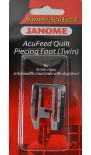 Janome AcuFeed Quilt Piecing Foot -- (Twin) for 9mm Machines