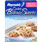 Reynolds Kitchens Cookie Baking Sheets, Pre-Cut Parchment Paper, 22 Sheets (Pack of 1)