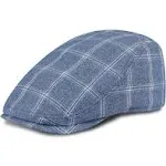  Men&#039;s Ivy Newsboy Hat Small-Medium Blue