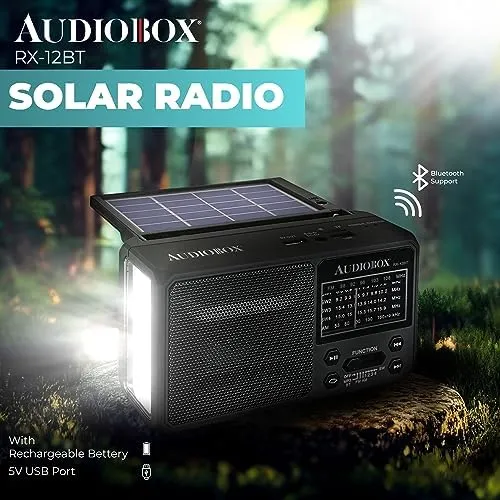 AUDIOBOX RX-12BT Multiband Solar Emergency Radio