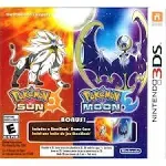 Pokemon Sun and Moon Steelbook Dual Pack Nintendo 3DS CLEAN