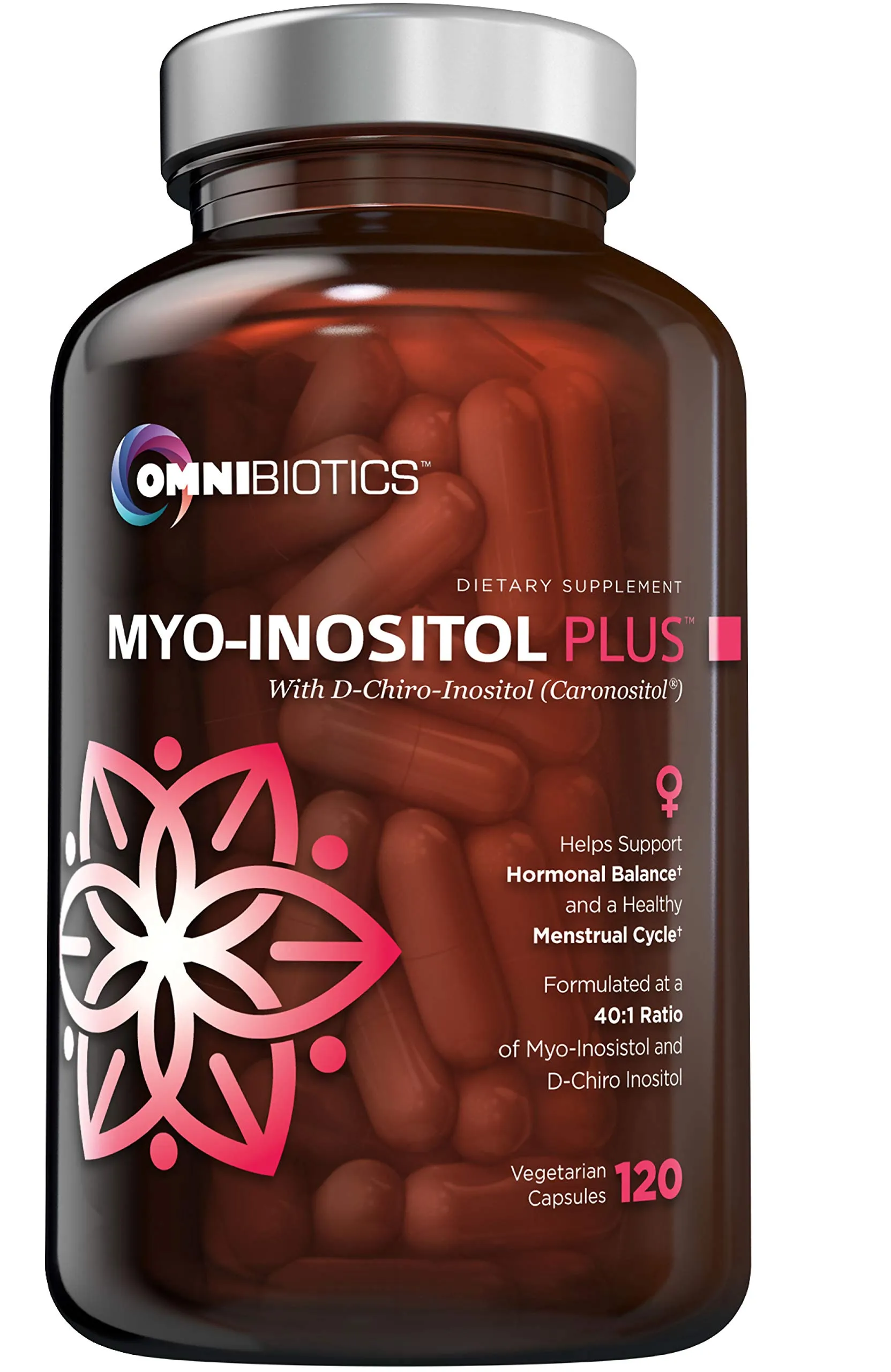 120 Vegan Myo-Inositol &amp; D-Chiro Inositol Capsules for Reproductive Health