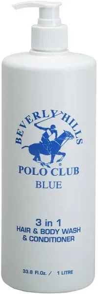 Beverly Hills Polo Club Men's 3-in-1 Hair & Body Wash & Conditioner