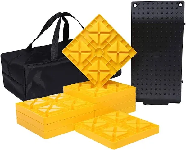 Heavy Duty Rv Leveling Blocks and Chocks Anti-Slip Pads Design