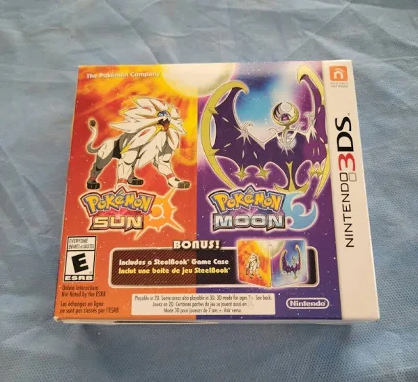 Pokémon Sun/Pokémon Moon Amazon Exclusive (Nintendo 3DS, 2016)