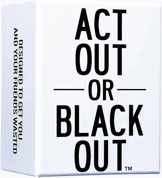 Do or Drink Act Out or Black Out Card Game Adult Charades Drinking Game