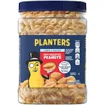 Planters Lightly Salted Dry Roasted Peanuts (6 ct Pack, 2.2 lb Containers)