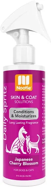 Nootie Japanese Cherry Blossom Daily Spritz for Dogs and Cats - Conditions and Moisturizes Fur, Long Lasting Pet Spray - 8oz