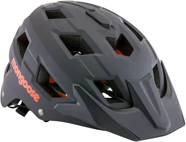 Mongoose Capture Adult Bike Helmet with Camera Mount Ages 14+