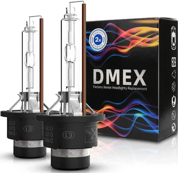 Dmex D2S - 35W - 4300K Warm White Xenon Headlight HID Bulbs 66240 66040 85122 Replacement - Pack of 2