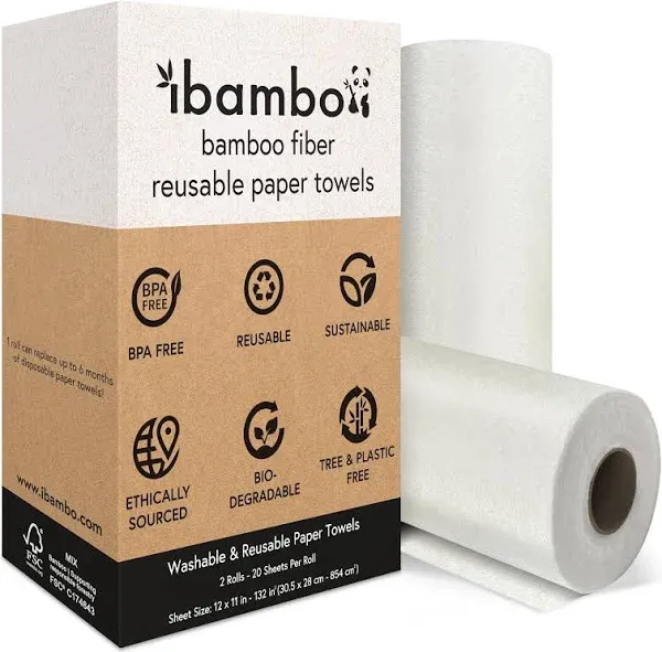 IBambo Reusable Bamboo Paper Towels