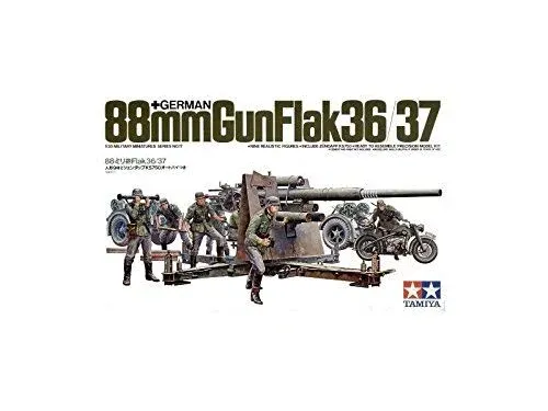 Tamiya Models German 88mm Gun Flak 36.37 Model Kit