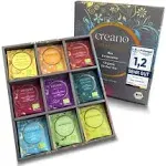 Creano Organic Herbal Tea Sampler Gift Set - Tea Gift Box - 27 Organic Tea Bags in 9 Different Varieties 54 g