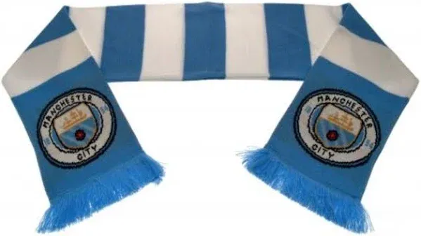 Manchester City Scarf Christmas and Birthday Gift Ideas Fan Winter Snow Bar Wall