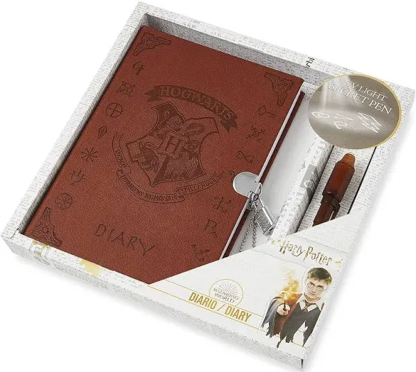 Harry Potter Secret Diary, Magical and Fun Diary with Lock, Keys, and Invisible Ink Pen, Stylish Journal for Everyday Writing, Gifts for Girls and Boys