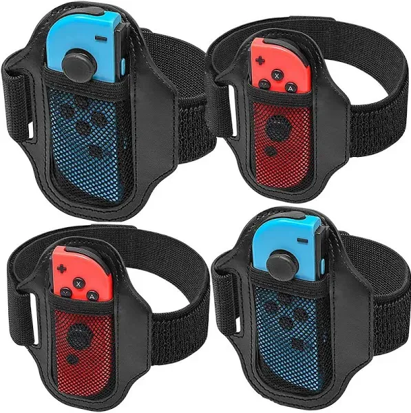 4 Pack Switch Leg Strap for Nintendo Switch Sports Switch Soccer Leg Straps