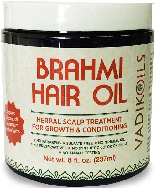 VADIK HERBS Brahmi Hair Oil 8 oz.