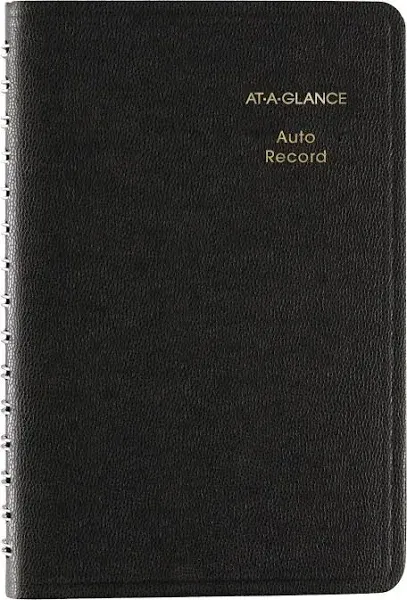 AT-A-GLANCE Auto Mileage Log Record Book, 3.75 x 6.12 Inches, Black AAG8013505