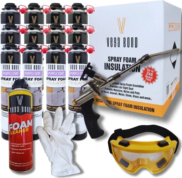 Vega Bond Premium Single Component Self Expanding Purplecoat Closed Cell Insulation Spray Foam