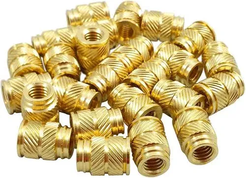 Threaded Heat,M3 M M3-0.5 Brass Threaded Metal Heat Set Screw Inserts for 3D Printing(50 Pcs) DaJiKan