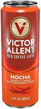 Victor Allen's Coffee Mocha Latte Ready to Drink, 12 Pack - 8oz Cans