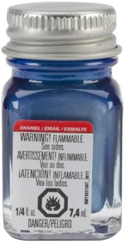 Testors Enamel Paint Blue Metal Flake