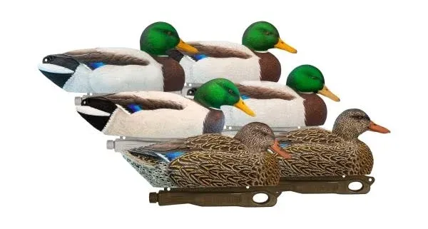 Hardcore Rugged Series Mallard Magnum Redleg Duck Decoys 6 Pack