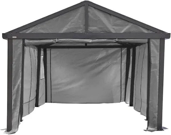 Sojag Samara 20 x 12 ft Charcoal Samara Enclosure Kit for 12x20 ft Car