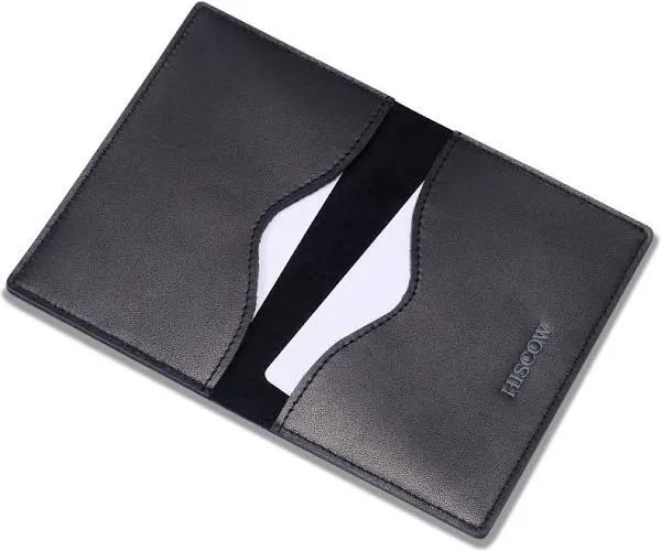 HISCOW Minimalist Thin Bifold Card Holder