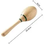  Maracas Hand Percussion Rattles,Beech Wood Material Rumba Shakers with Natural