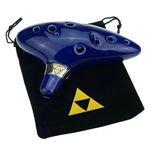 "Cheffort" 12 hole ocarina From Legend of zelda,alto C ocarina with Protective Bag,Buy zelda ocarina,12 hole zelda ocarina,ocarina of time,ocarina