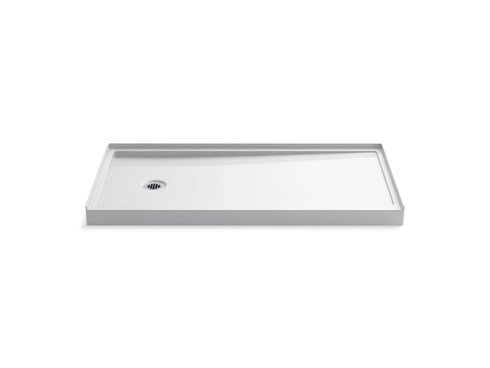 KOHLER K-8643 Rely 60" x 30" alcove shower base, left drain