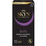 Skyn Elite Non-Latex Lubricated Condoms, 12 Count, Size: 12 ct