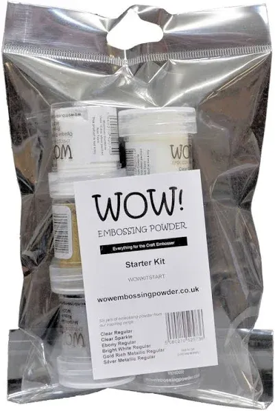 Wow Embossing Powder Starter Set 6 x 15ml Pots