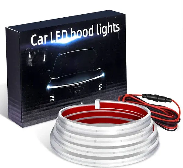 Car Hood Light Strip, 71 Inches Flexible Exterior Car LED Strip Lights for Cars