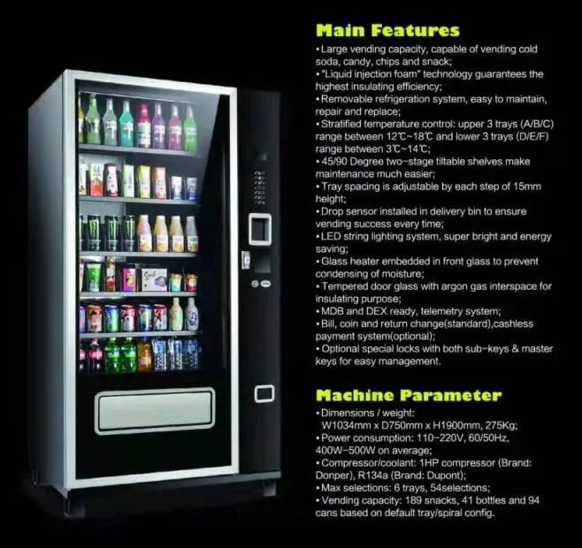 Epex Large Combo Vending Machine