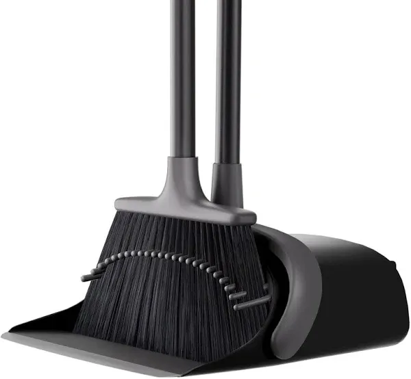 Stainless Steel Handle Broom and Dustpan Set