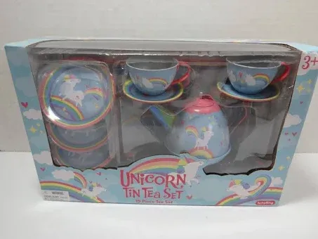 Schylling Unicorn Tin Tea Set