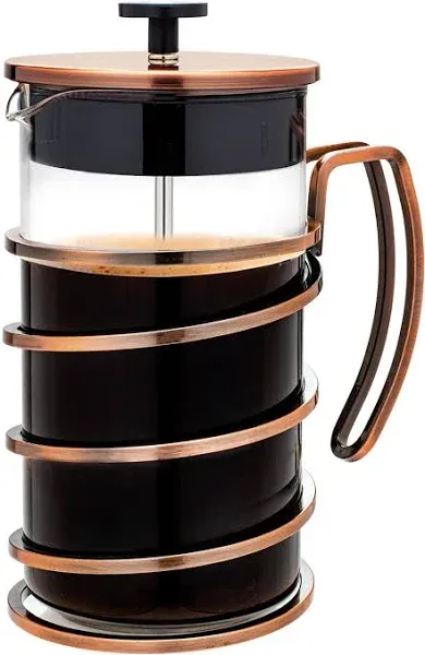 OVENTE French PressCoffee Maker Stainless Steel Filter Plunger - Cold Brew Maker