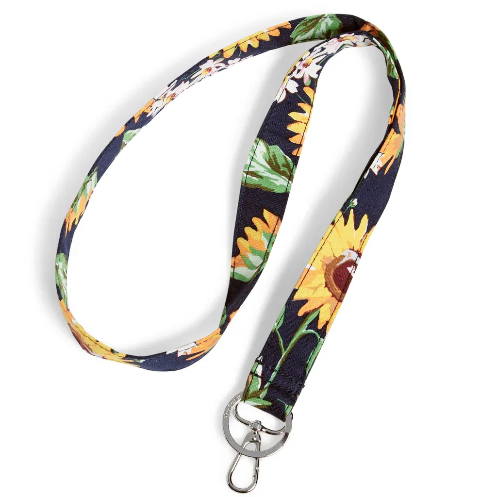 Wide Lanyard - Sunflowers