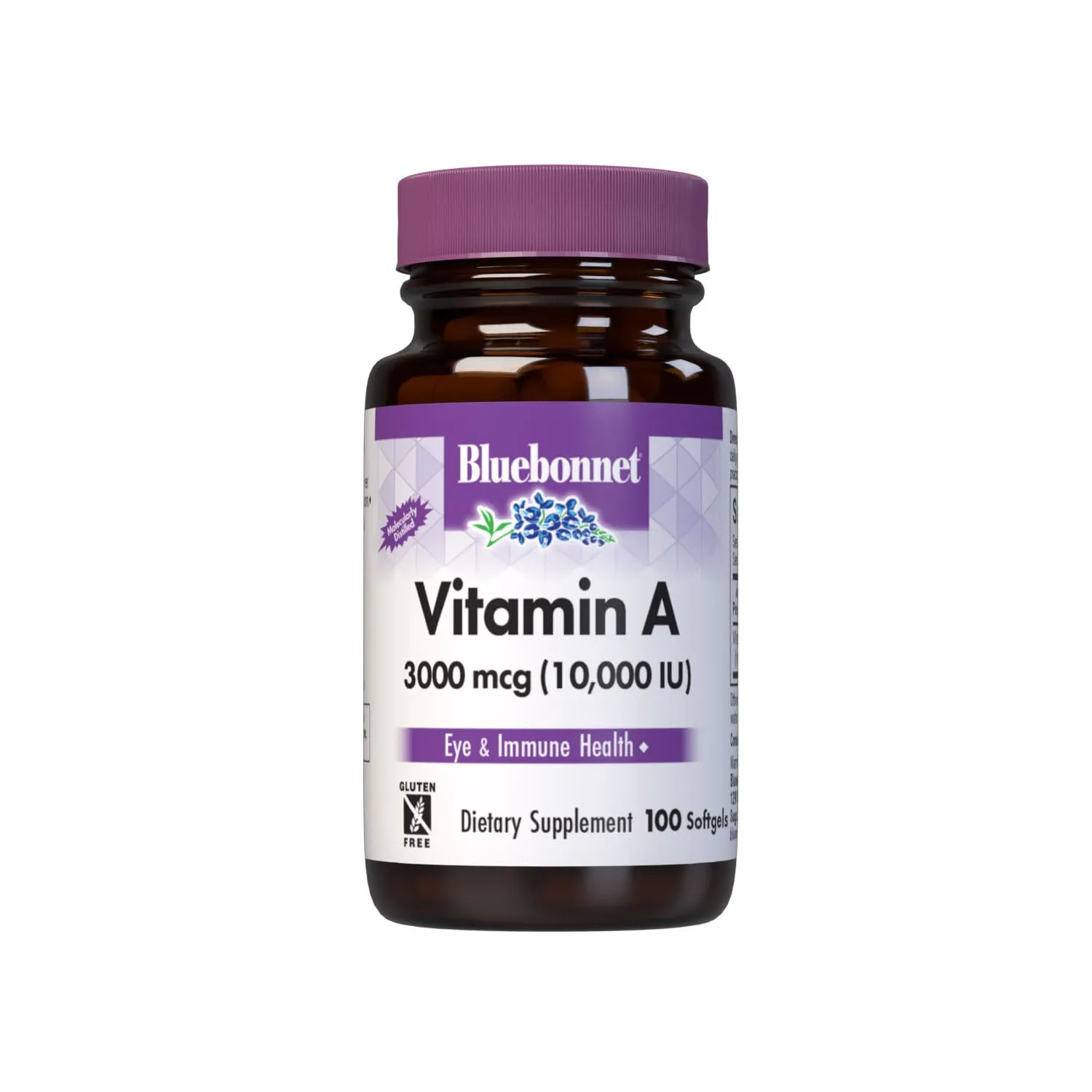 Bluebonnet - Vitamin A 10,000 IU 100 Softgels