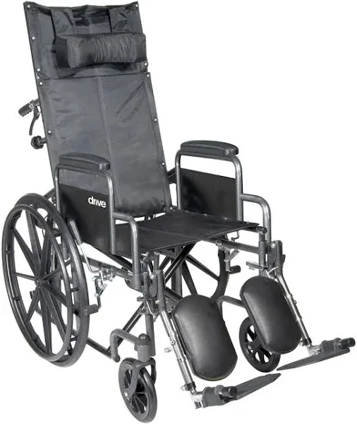 McKesson Reclining 18&#034; Wheelchair with Detachable Desk Arms