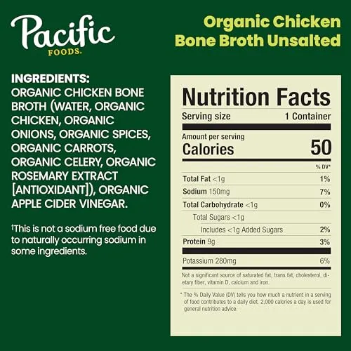 Pacific Foods Bone Broth Chicken Organic