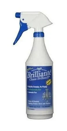 Brilliante Crystal Chandelier Cleaner Manual Sprayer 32oz Environmentally Safe