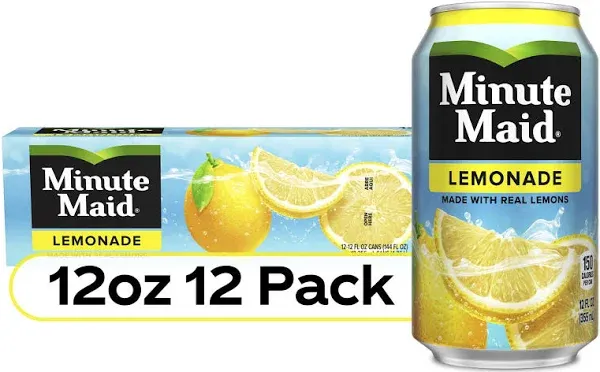 Minute Maid Lemonade Fruit Juice 12 fl oz 12 Cans