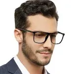 Mare Azzuro Large Blue Light Blocking Reading Glasses Men Computer Readers 0 1.0 1.25 1.5 1.75 2.0 2.25 2.5 2.75 3.0 3.5 4.0 5.0 6.0 (Black, 1.50)