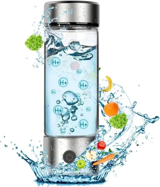 Hydrogen Water Bottle Generator, Portable Rechargeable aquahealth Hydrogen Water, Hydrogen Water Ionizer Machine, with SPE/PEM Technology, for Home Office Travel Fitness Drinking