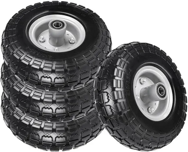 AR-PRO 4-Pack 10-Inch Solid Rubber Tires and Wheels